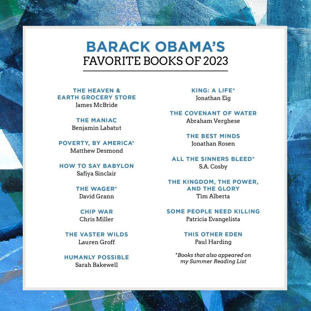 لیست کتاب‌های مورد علاقه امسال باراک اوباما