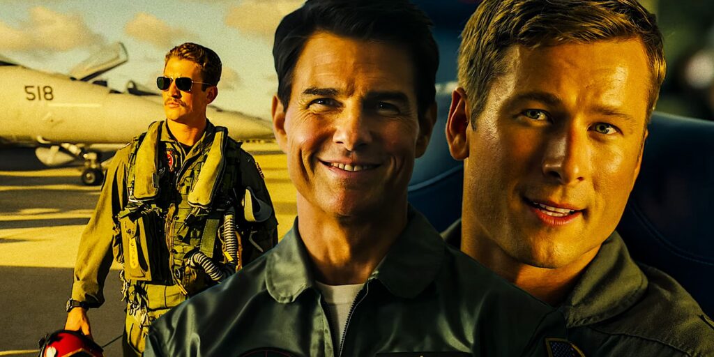 پوستر فیلم Top Gun: Maverick با بازی تام کروز و گلن پاول و مایلز تلر